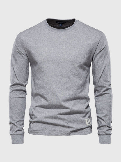 Chemise homme confortable, manches longues, coton