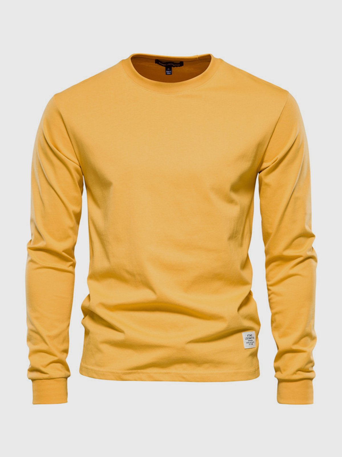 Chemise homme confortable, manches longues, coton
