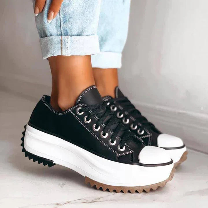 Baskets compensées stylées pour femme Talon haut tendance