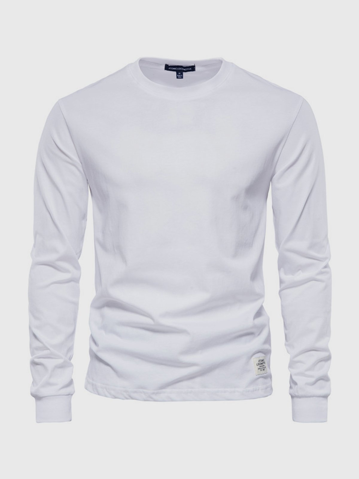 Chemise homme confortable, manches longues, coton