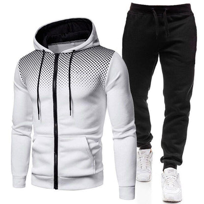 Sportanzug-Set Trainingsshirt und Hose Zip - IdealeKleiden