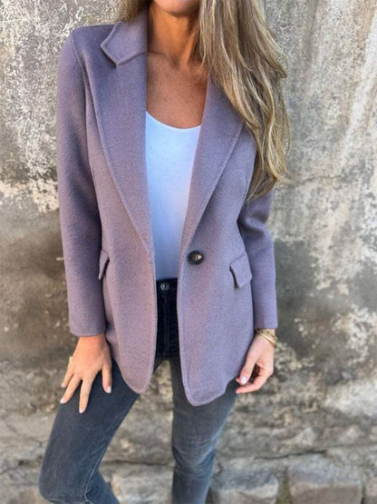 Veste à revers élégante pour femme