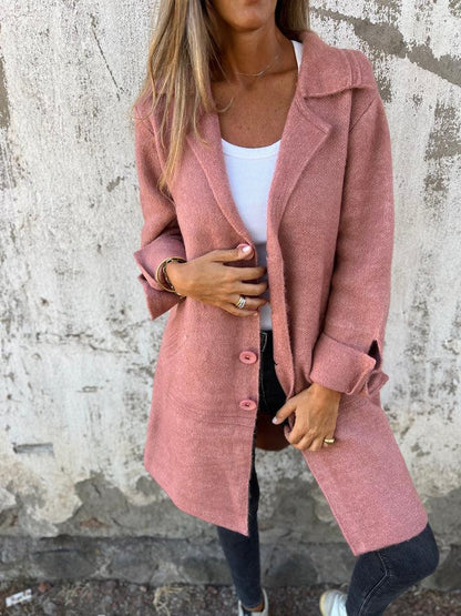 Wollmantel Damen Klassisch Elegant Warm - IdealeKleiden