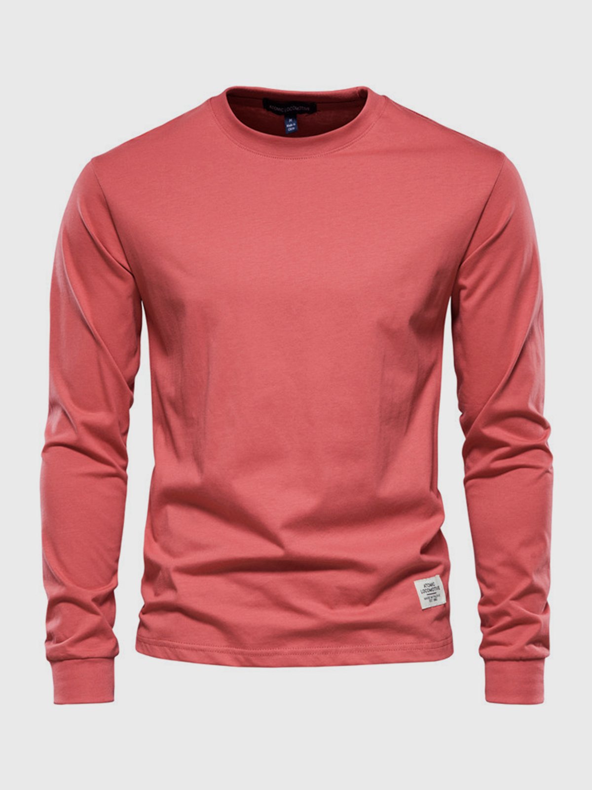 Chemise homme confortable, manches longues, coton