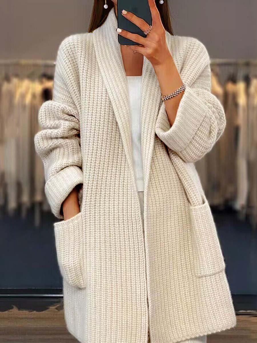 Gilet chic col V avec poches