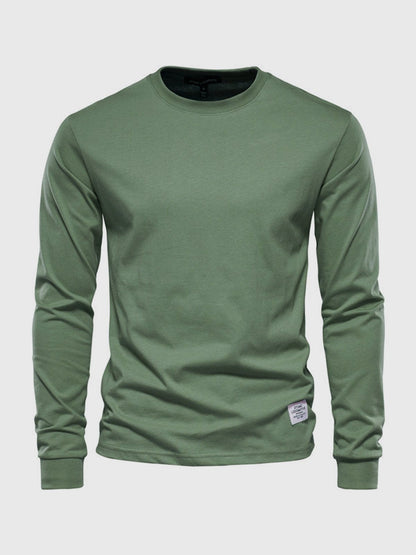 Chemise homme confortable, manches longues, coton