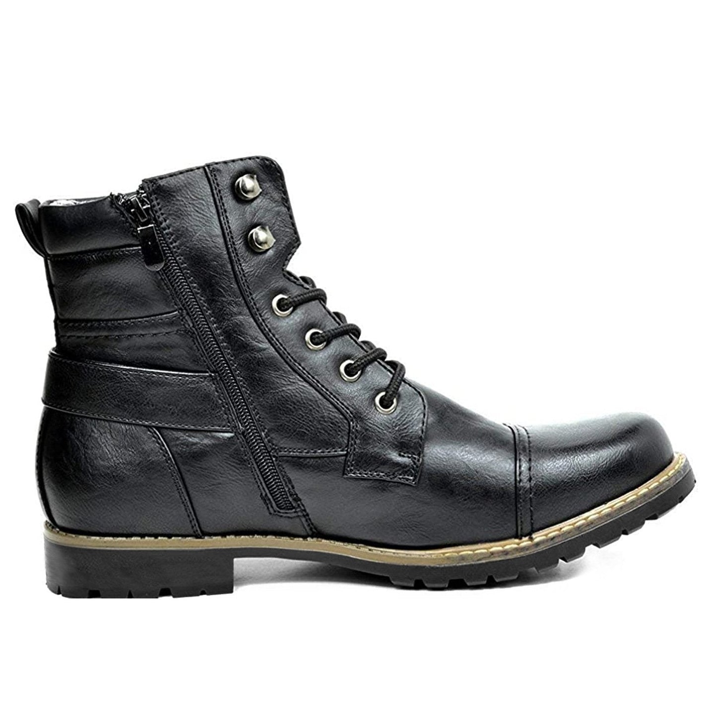 Lederstiefel Motorrad Bikerstil - IdealeKleiden