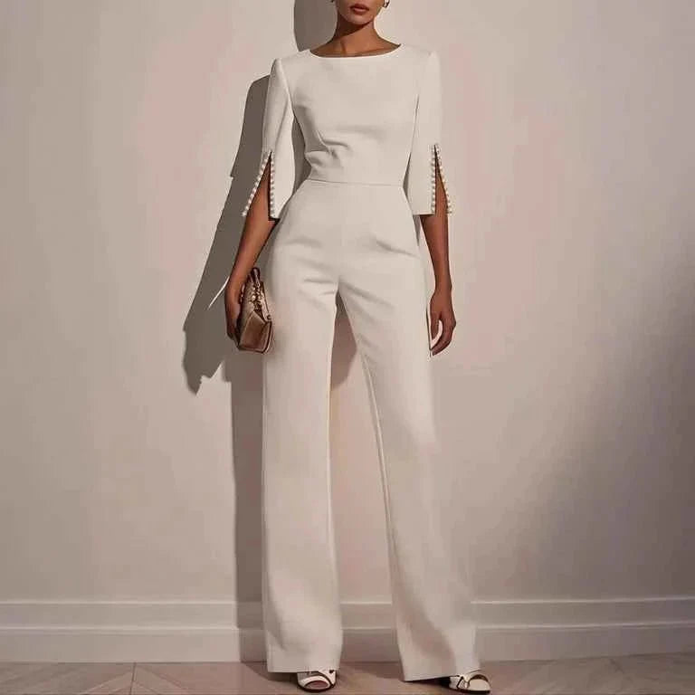 Hochzeitsjumpsuit Frauen Elegant Abend - IdealeKleiden