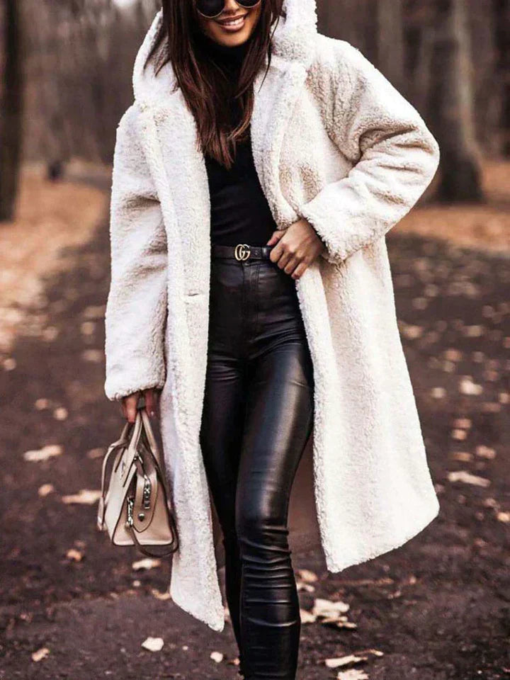 Manteau d'hiver long et chaud pour femme