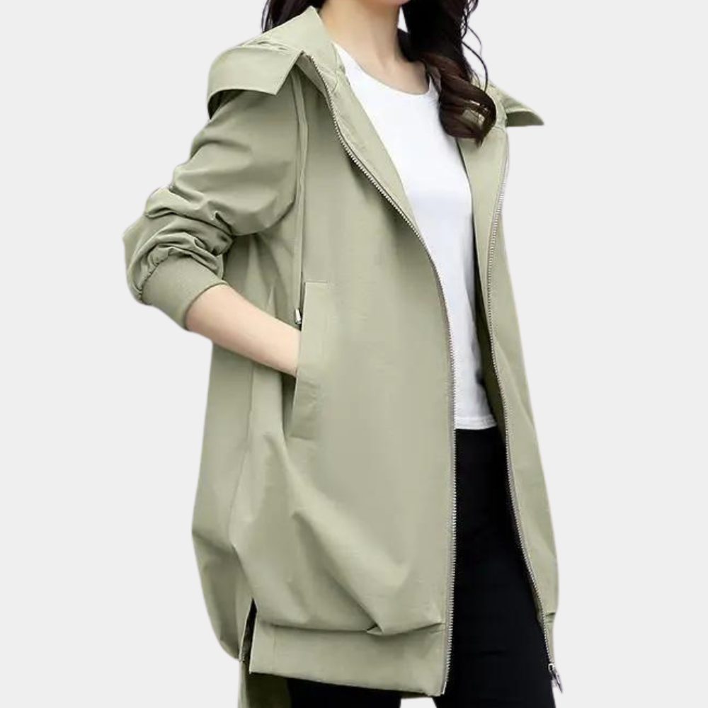 Veste d'automne longue et moderne pour femme