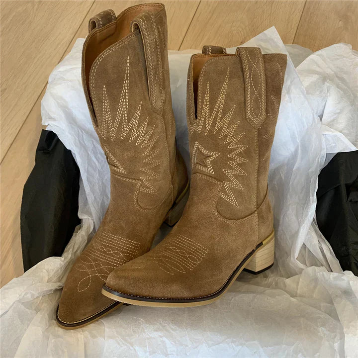 Bottes western classiques en cuir