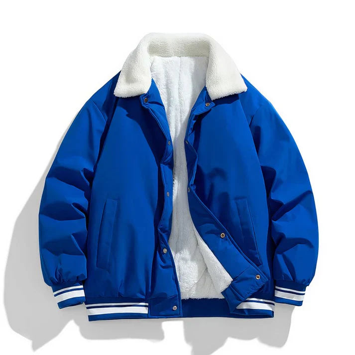 Blouson d'hiver homme pilote Sherpa chaud isolé