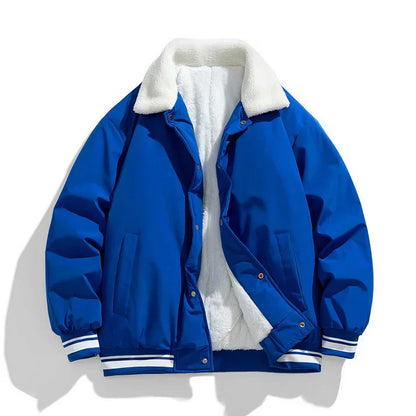Blouson d'hiver homme pilote Sherpa chaud isolé