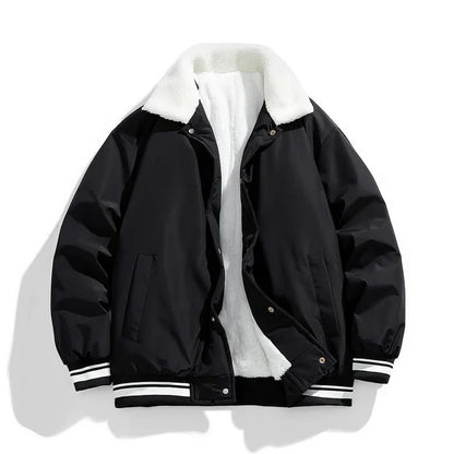 Blouson d'hiver homme pilote Sherpa chaud isolé