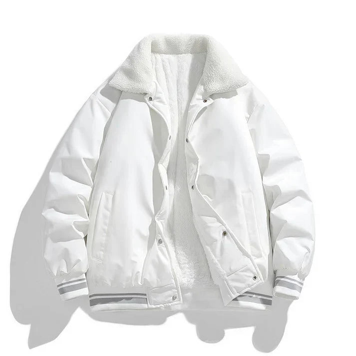 Blouson d'hiver homme pilote Sherpa chaud isolé