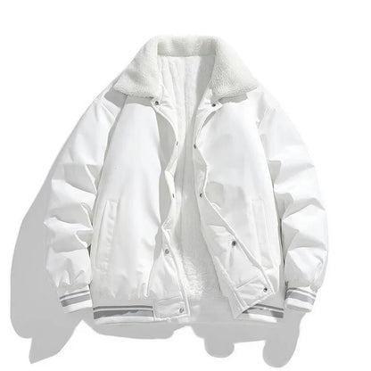 Blouson d'hiver homme pilote Sherpa chaud isolé
