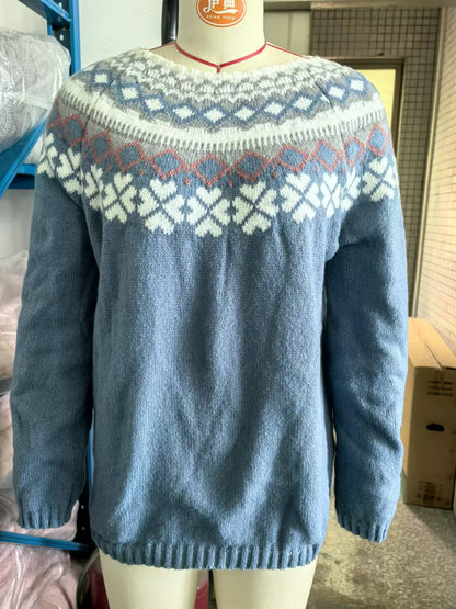 Pull de Noël femme motif renne festif