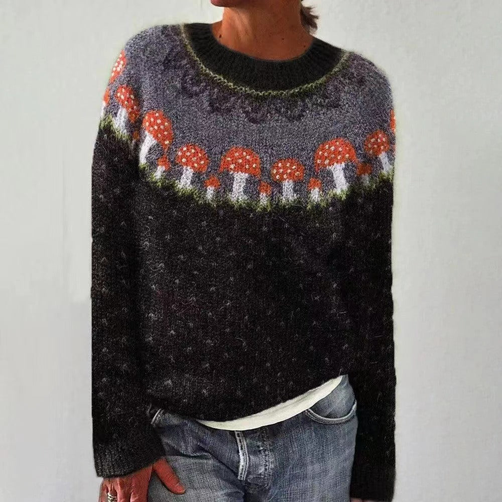 Pull de Noël femme motif renne festif