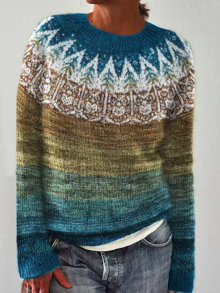 Pull de Noël femme motif renne festif
