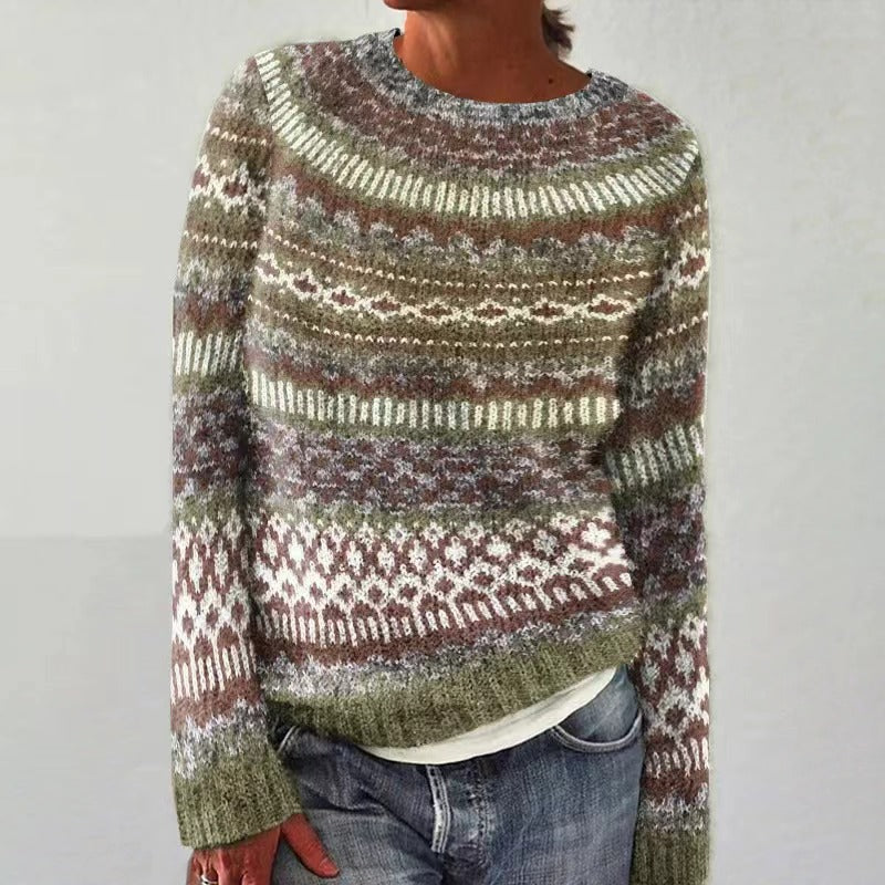 Pull de Noël femme motif renne festif