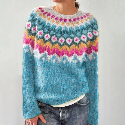 Pull de Noël femme motif renne festif