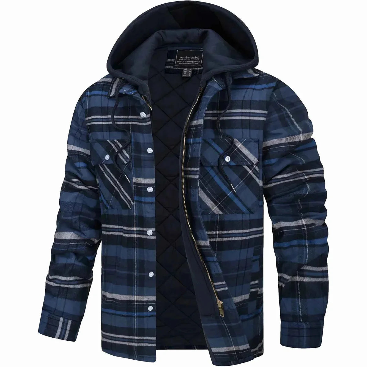 Veste d'hiver pour homme à capuche