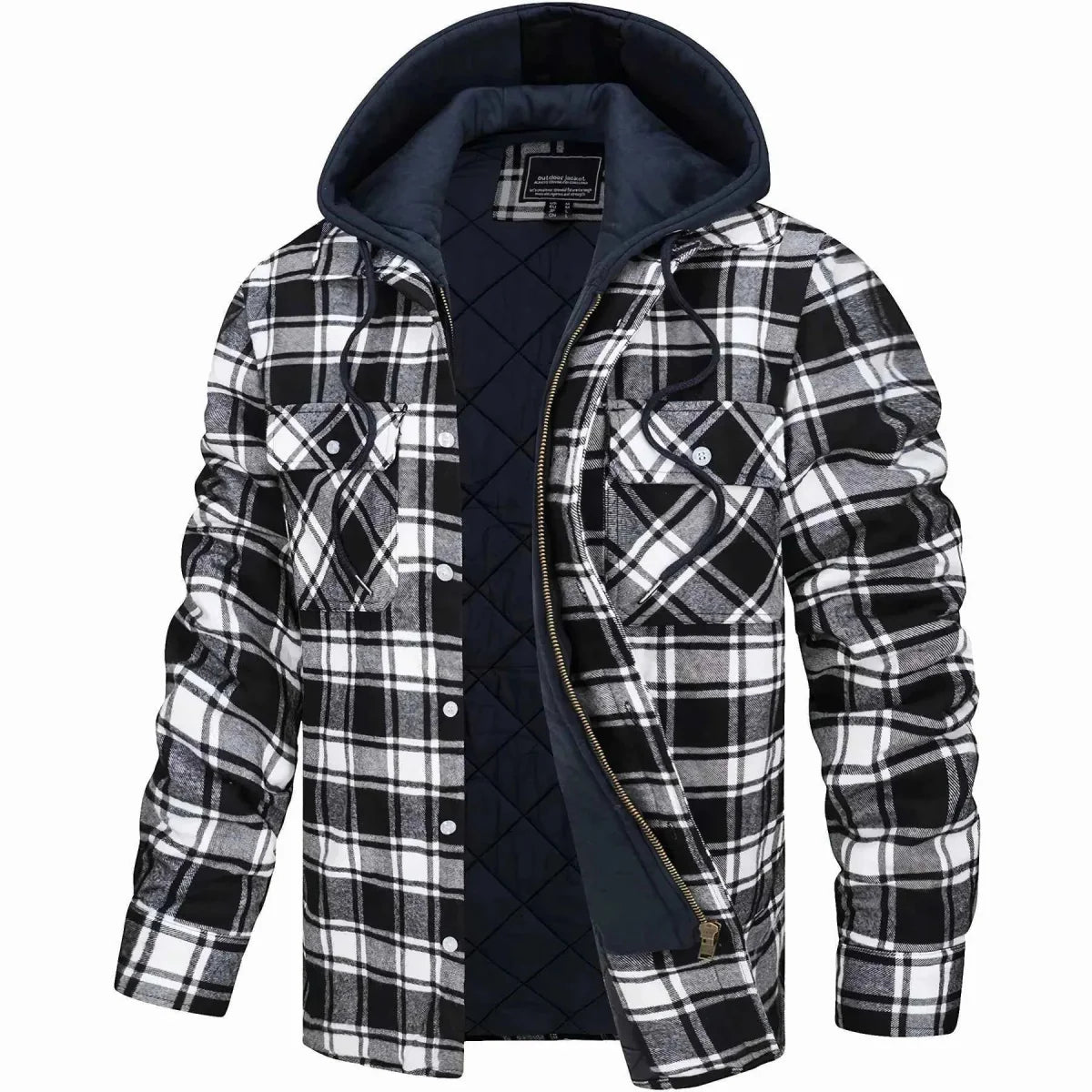 Veste d'hiver pour homme à capuche