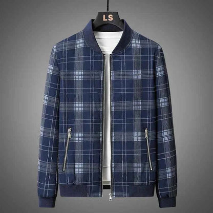 Blouson homme à carreaux tendance