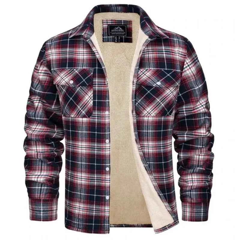 Chemise en flanelle à carreaux homme noire beige
