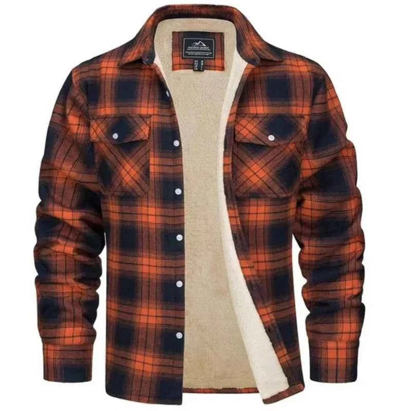Chemise en flanelle à carreaux homme noire beige