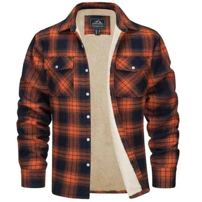 Chemise en flanelle à carreaux homme noire beige