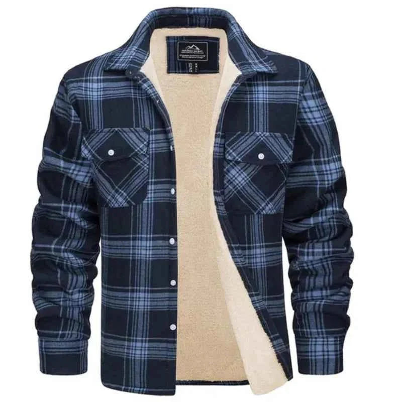 Chemise en flanelle à carreaux homme noire beige