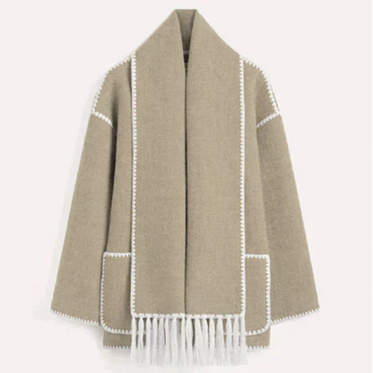 Femmes Veste d'hiver Écharpe Moderne Élégant