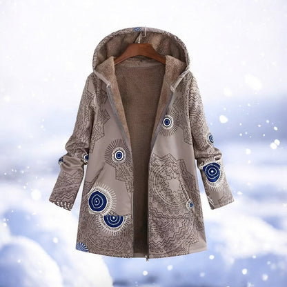 Parka d'hiver rouge chaud pour femme