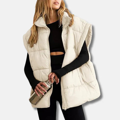 Gilet matelassé élégant pour femme longueur hanches