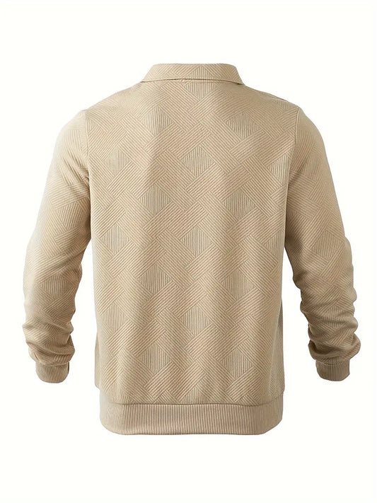Herren Pullover 1/4 Zip Modern Stil - IdealeKleiden