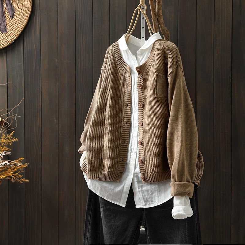 Gilet oversize en maille pour femme