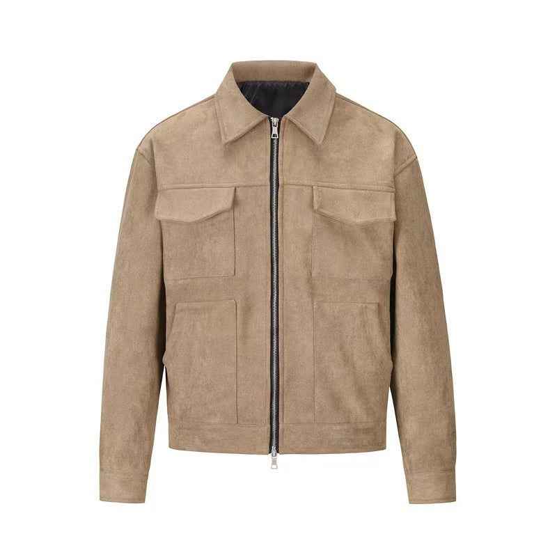 Blouson aviateur en cuir élégant pour homme