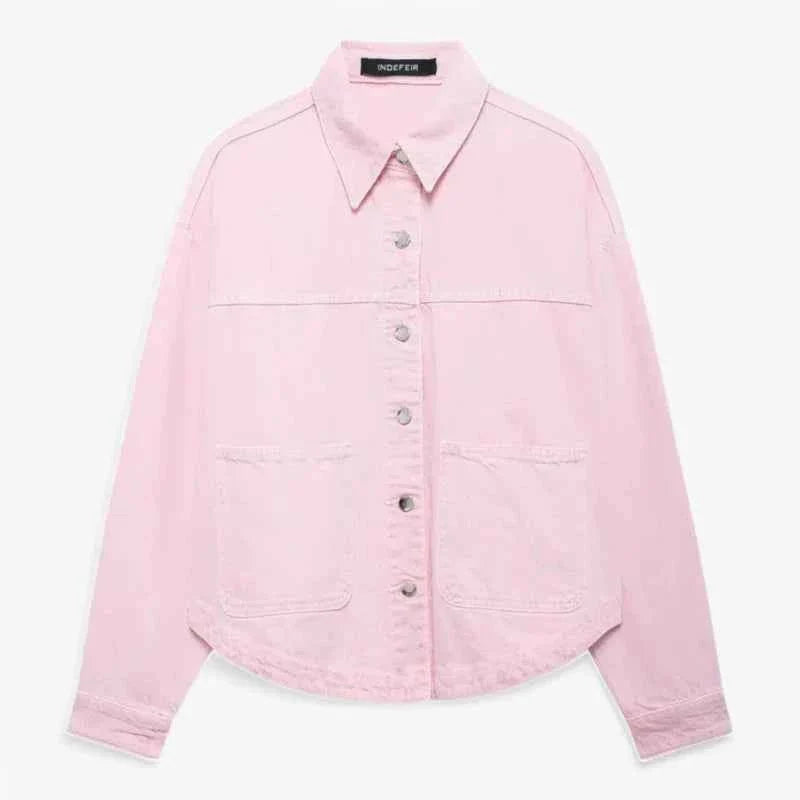 Veste en jean bleu stylée Look tendance