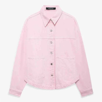 Veste en jean bleu stylée Look tendance