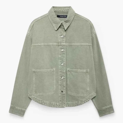 Veste en jean bleu stylée Look tendance
