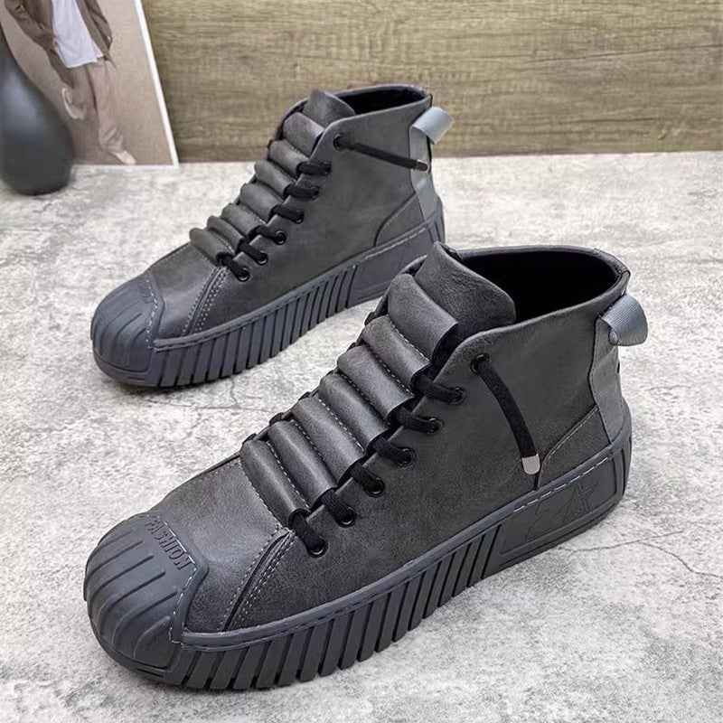Élégantes bottes pour homme aspect cuir