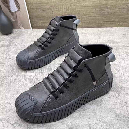 Élégantes bottes pour homme aspect cuir