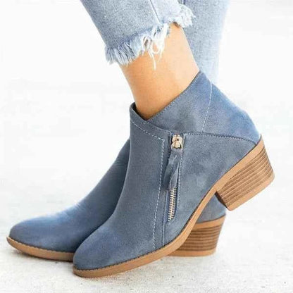 Élégantes bottines en cuir pour femme