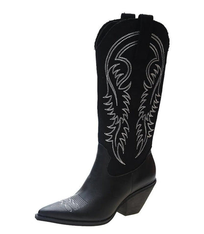 Bottes en cuir montantes hiver chaud