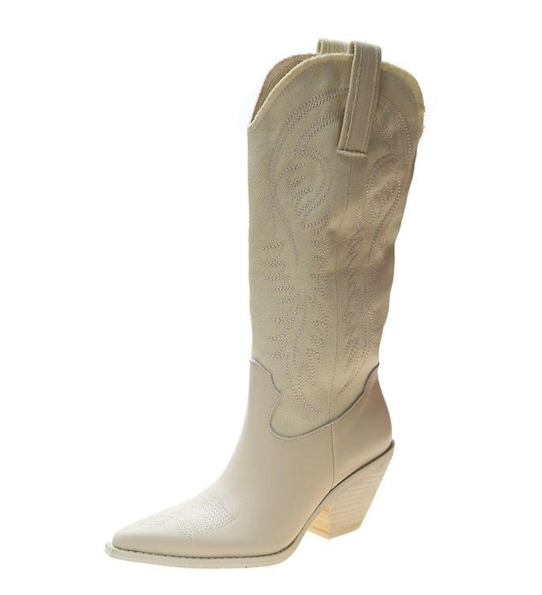 Bottes en cuir montantes hiver chaud