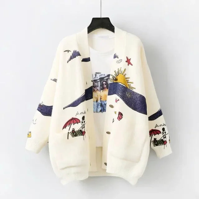 Gilet femme multicolore à lacets