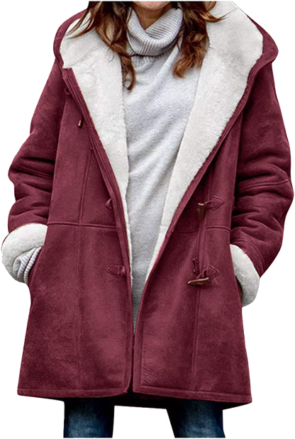 Veste d'hiver chaude pour femme en polaire douce