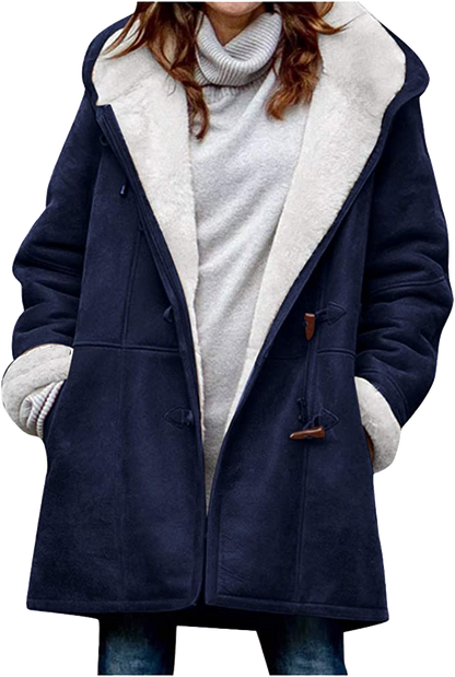 Veste d'hiver chaude pour femme en polaire douce