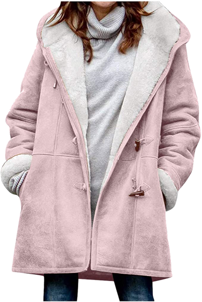 Veste d'hiver chaude pour femme en polaire douce